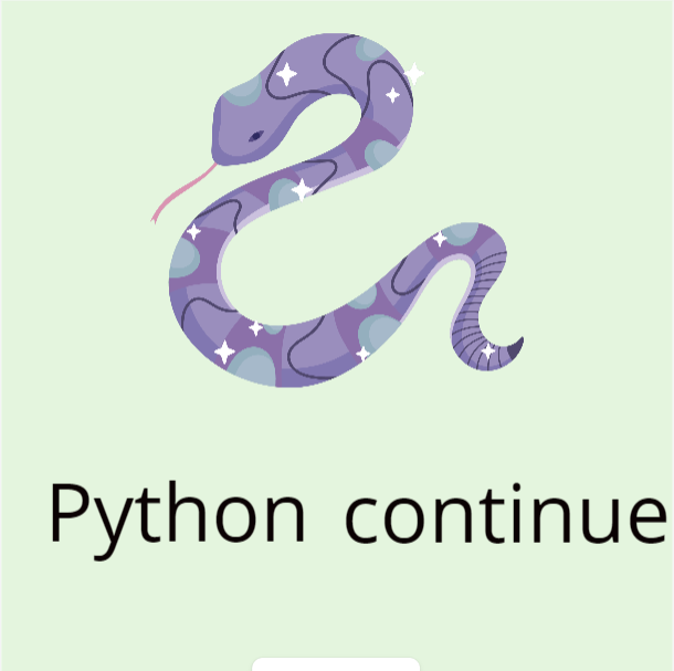 оператор continue в python