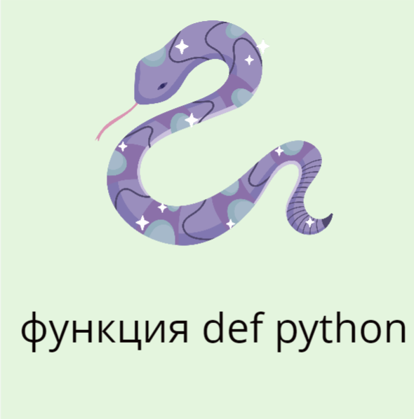функция def python