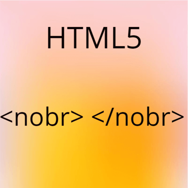 HTML nobr